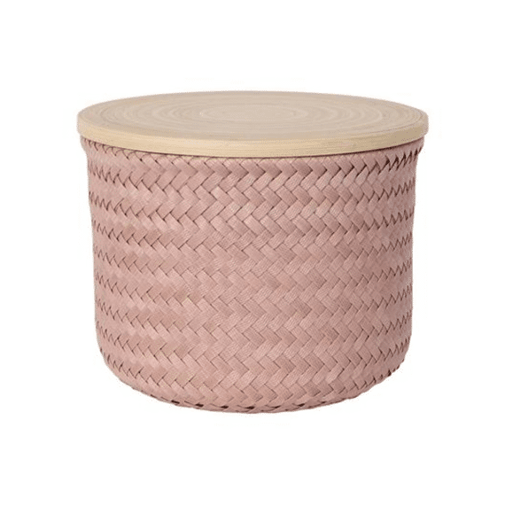 Handed By Ronde Mand Wonder Bamboo Cover S Copper Blush 16x21x21cm