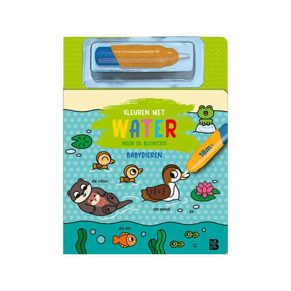 Kleuren Met Water Voor De Kleintjes: Babydieren