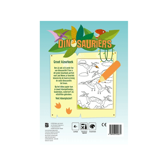 Groot Kleurboek: Dinosauriers