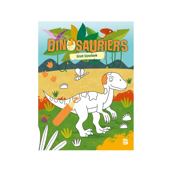 Groot Kleurboek: Dinosauriers