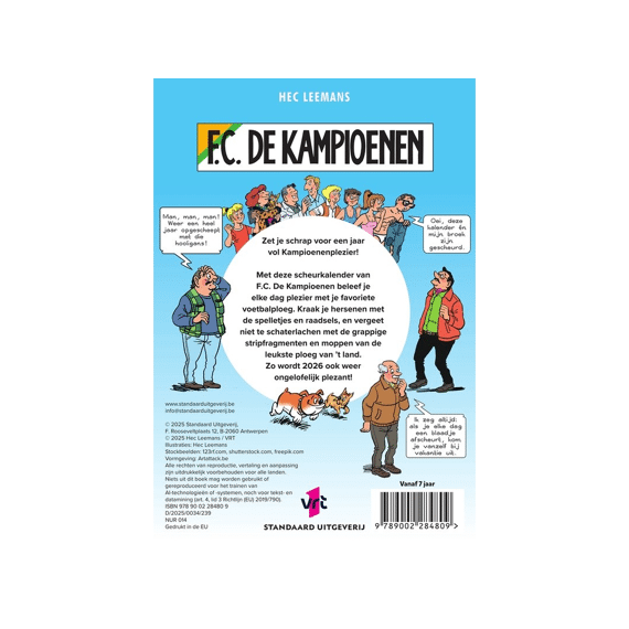 Fc De Kampioenen Scheurkalender 2026