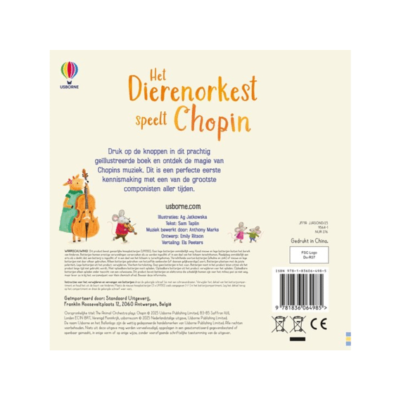 Geluidenboekje: Het Dierenorkest Speelt Chopin