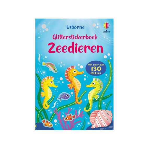 Glitterstickerboek: Zeedieren