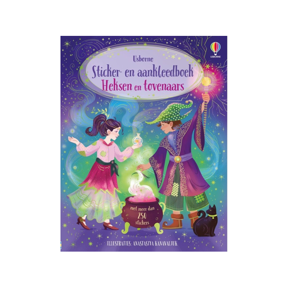 Sticker- En Aankleedboek: Heksen En Tovenaars