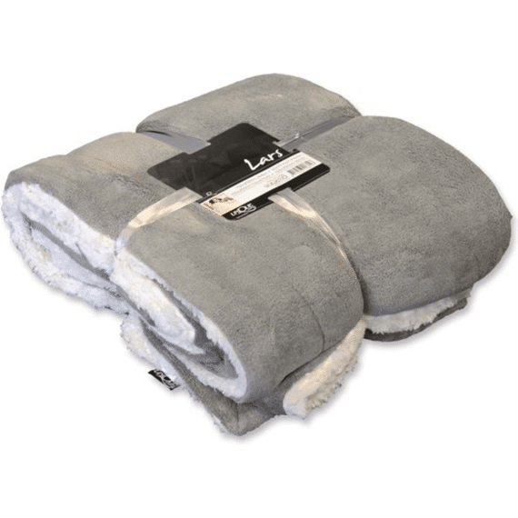 Unique Living Plaid Lars Fleece 150x200cm Grijs