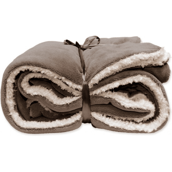 Unique Living Plaid Lars Fleece 150x200cm Taupe