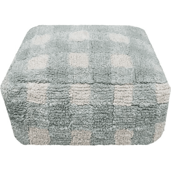 Lorena Canals Poef Vichy Blue Sage