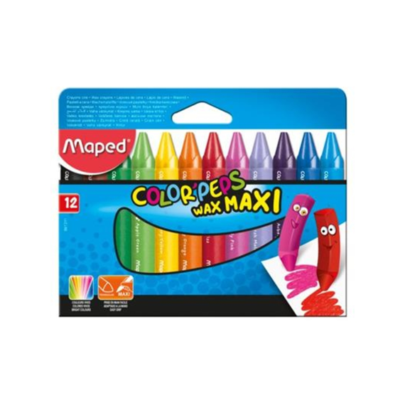 Maped Early Age Color Peps Wax Jumbo Kleurkrijt 12st
