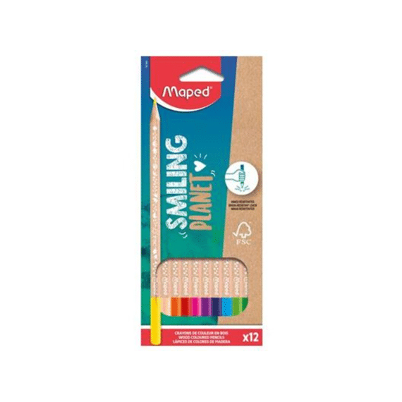 Maped Smiling Planet Kleurpotloden 12st