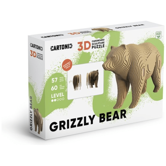 Cartonic 3d Puzzel Grizzlybeer