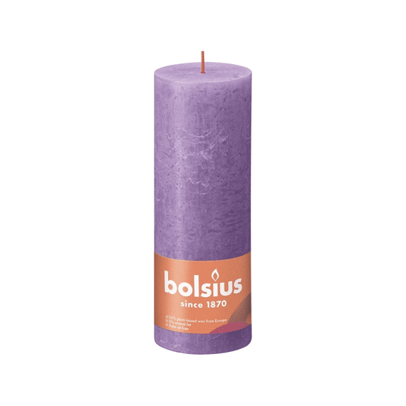 Bolsius Rustiek Stompkaars 190/68 Vibrant Violet