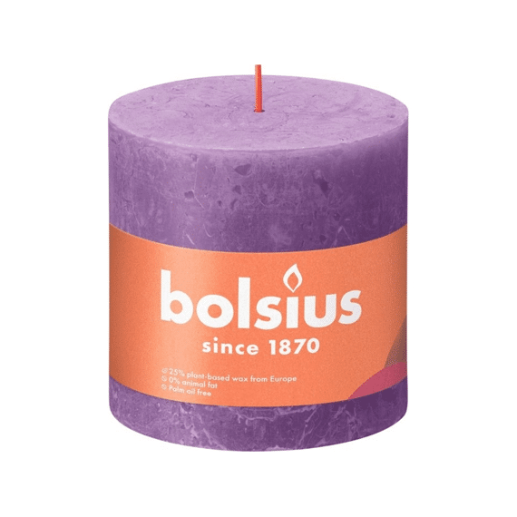Bolsius Rustiek Stompkaars 100/100 Vibrant Violet