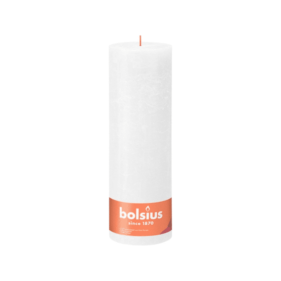 Bolsius Rustiek Stompkaars 300/100 Cloudy White