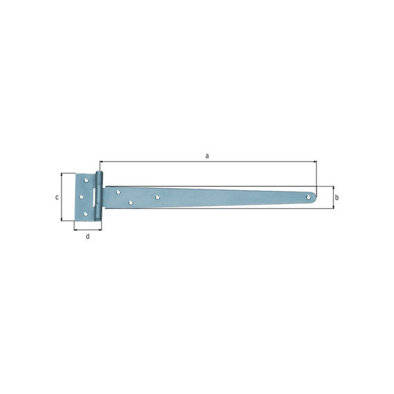 Gust Alberts Staartscharnier,blvz348/40x90x2,5