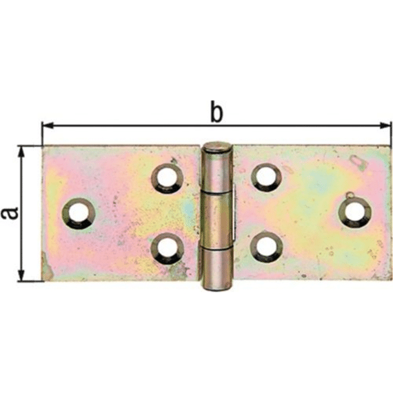 Gust Alberts Tafelscharnier,gl Vz,32x100x1,5