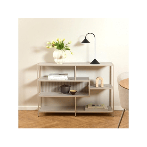Seaford Boekenrek 114x35x78cm Grijs