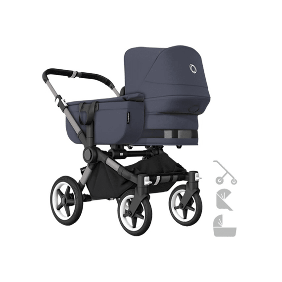 Bugaboo Donkey5 Kinderwagen Mono Complete Graphite - Stormy Blue