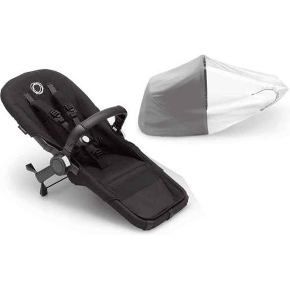 Bugaboo Donkey5 Duo Uitbreidingsset Midnight Black (excl Zonnekap)