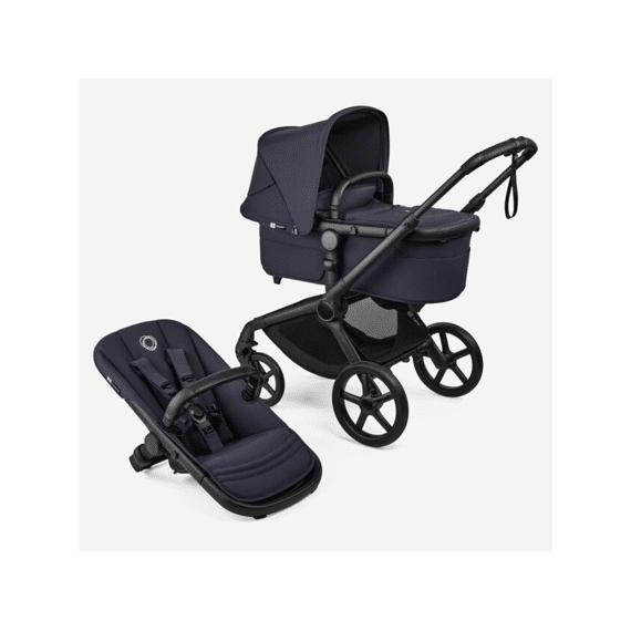Bugaboo Fox5 Bundle Essentiel Renew Deep Indigo Rugzak Voetenzak Beker Regenbekl Verhoog Adapt