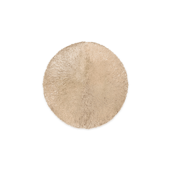 Salt And Pepper Vene Placemat Rond 38cm Goud