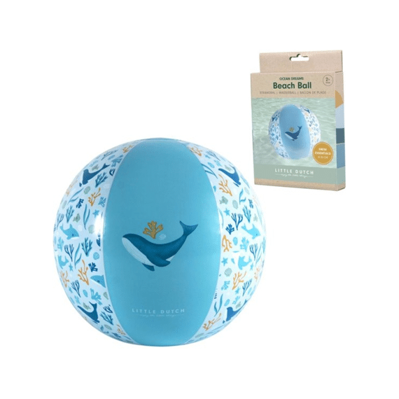 Little Dutch Strandbal Ocean Dreams Blauw D35cm