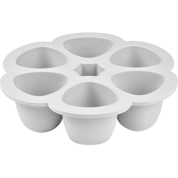 Beaba Multiportions Siliconen 6 X 90ml Mist Grey