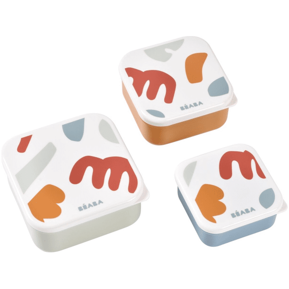 Beaba Snackbox Set 3-pack Playfull