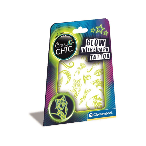 Clementoni Crazy Chic Urban Tattoo Glow in the Dark