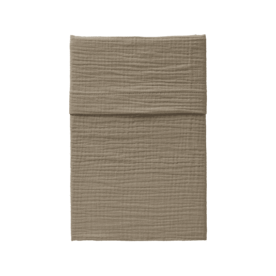 Cottonbaby Laken Wieg 75x90 Soft Tetra Taupe Uni