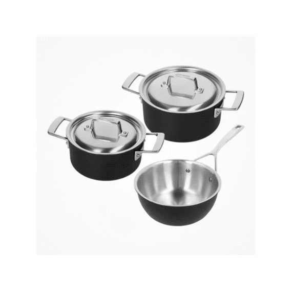 Demeyere Black 5 Startset 3-delig Kookpot 18 en 20cm Sauspan 20cm