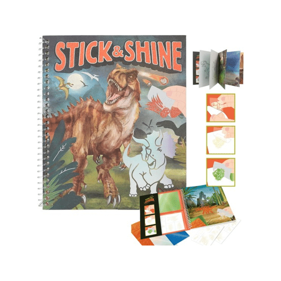 Dino World Kleurboek Stick & Shine