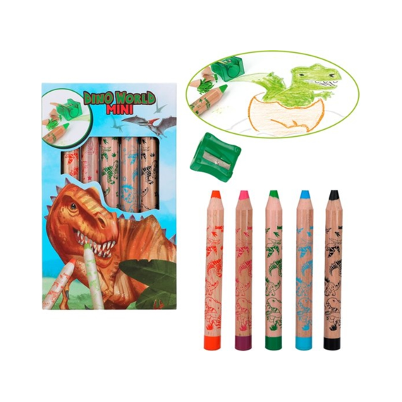 Dino World Mini Dino Kleurpotloden