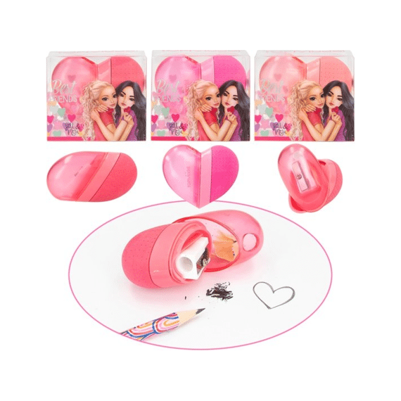 Topmodel 2in1 Hart Gum en Puntenslijper Best Friends