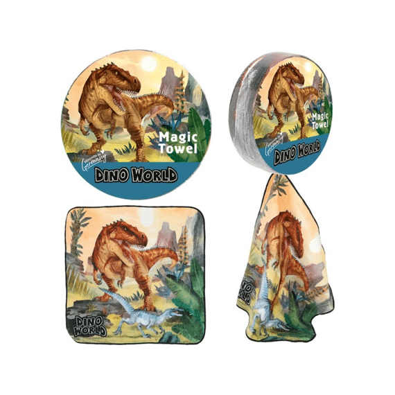 Dino World Magic Towel Assortiment