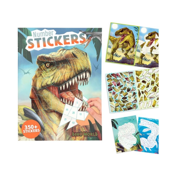 Dino World Stickeren op nummer