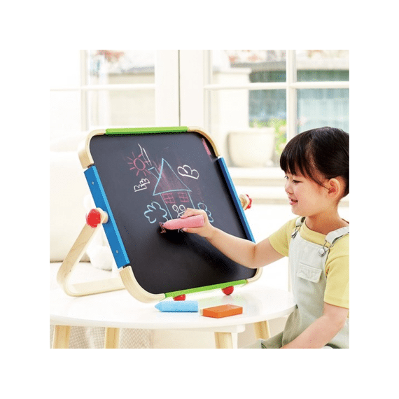 Hape Magneet- en krijtbord + accessoires Anywhere Art Studio