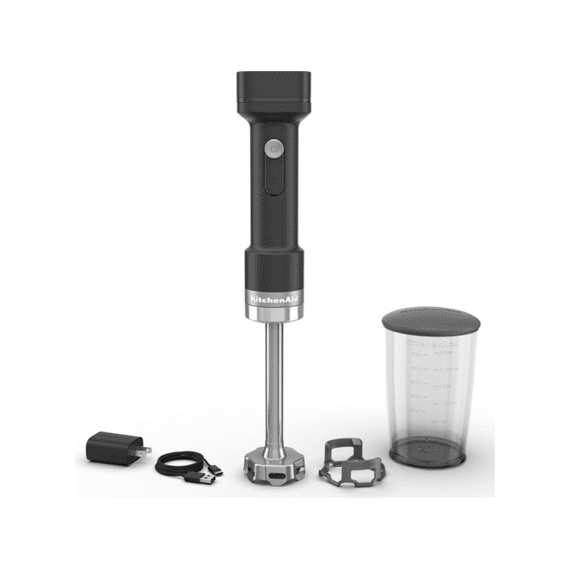 Kitchenaid Go Wireless Staafmixer met batterij Mat Zwart