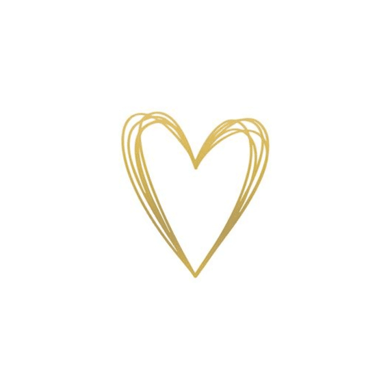 PPD Servetten Pure Heart Gold 33cm 20stuks