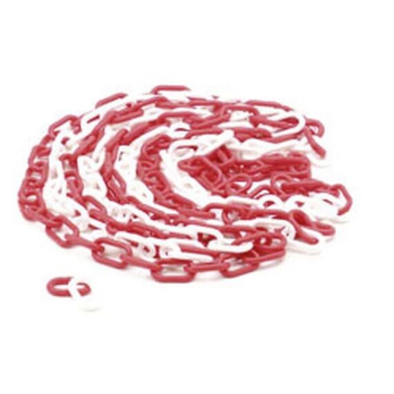 Rood/witte ketting - 5m