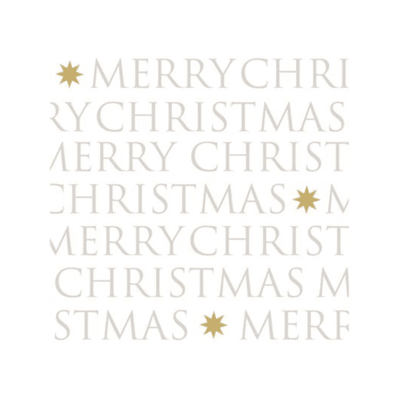 PPD Servetten 33cm 20stuks Christmas Letters