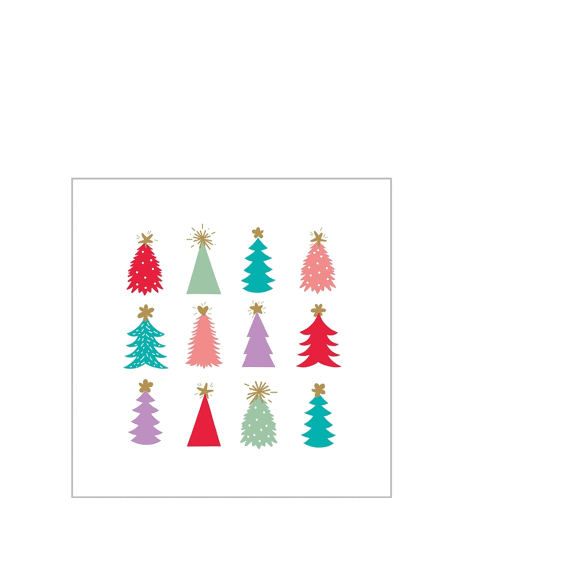 PPD Servetten 25cm 20stuks Christmas Delight White