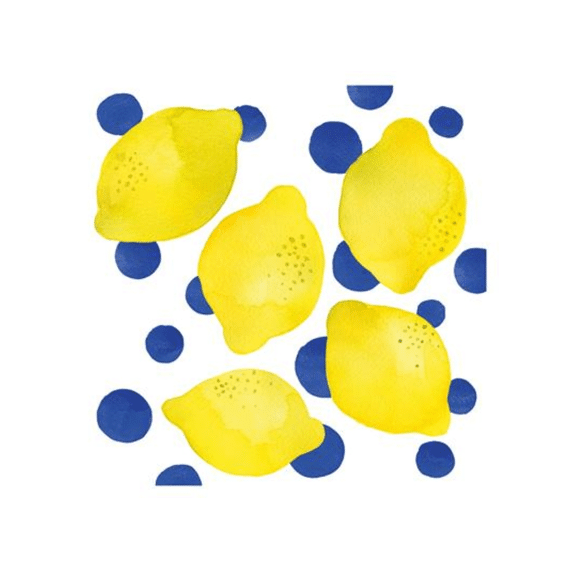 PPD Servetten 33cm 20stuks Lemon and Dots