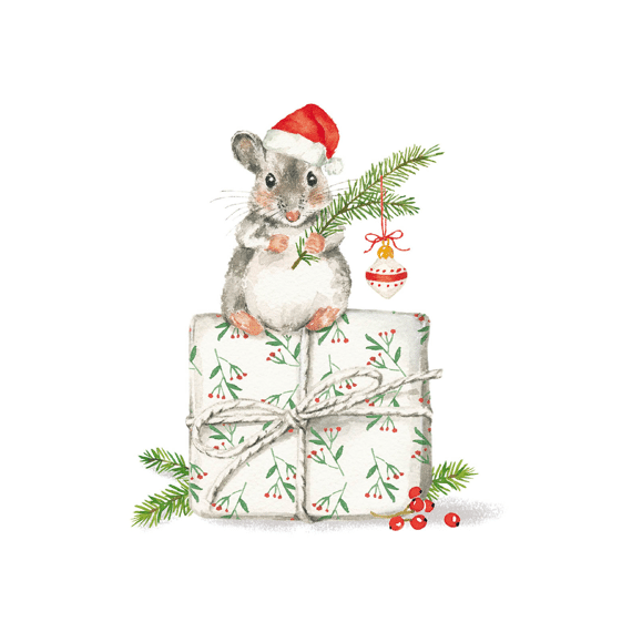 PPD Servetten 33cm 20stuks Christmas Fridolin