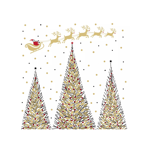 PPD Servetten 25cm 20stuks Joyeux Noel