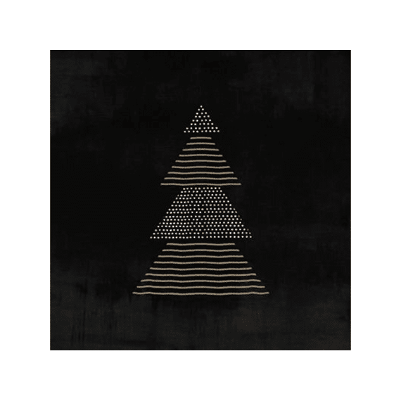 PPD Servetten 33cm 20stuks Pure Christmas Black
