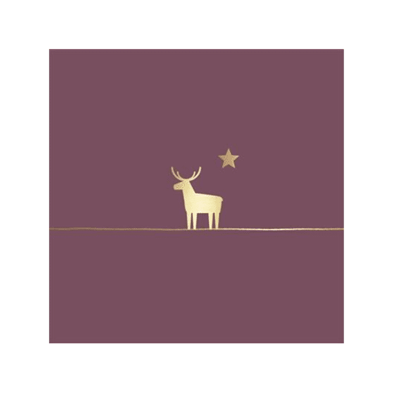 PPD Servetten 33cm 20stuks Pure Deer Mauve