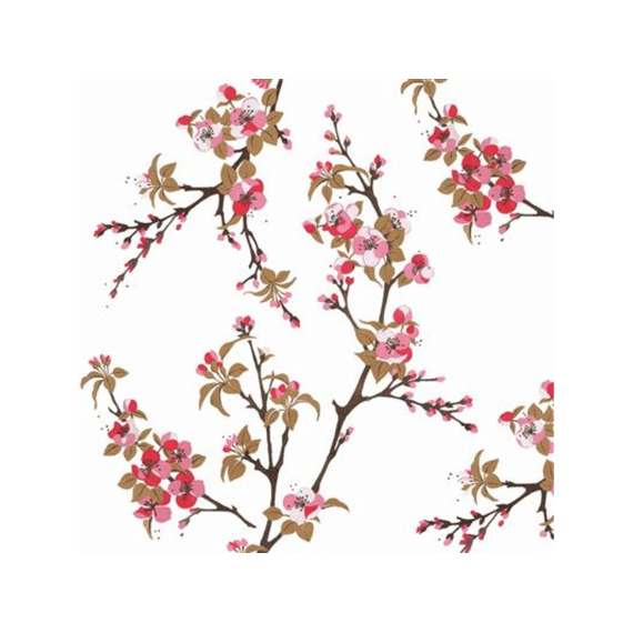 PPD Servetten 33cm 20stuks Fiori Rossi