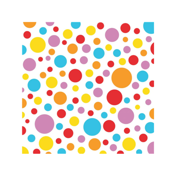 PPD Servetten 25cm 20stuks Dots Multicolor
