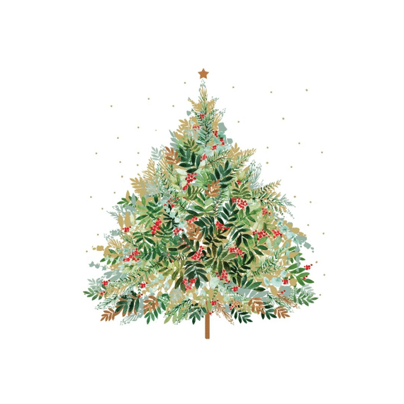 PPD Servetten 33cm 20stuks Christmas Hill Tree