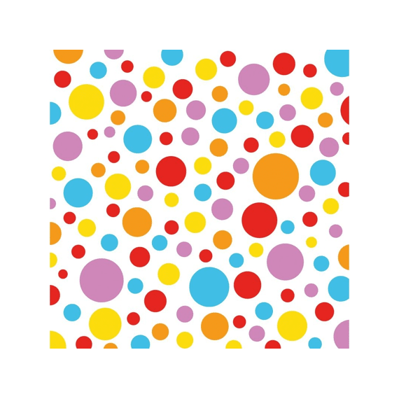 PPD Servetten 33cm 20stuks Dots Multicolor